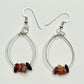 Sterling Silver Ruby Zoisite Earrings