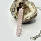 Silver Rose Quartz Necklace
