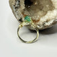 Gold Green Beaded Ring