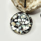 Silver and Black Conglomerate Necklace