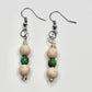 Silver Turquoise and Calcite Earrings