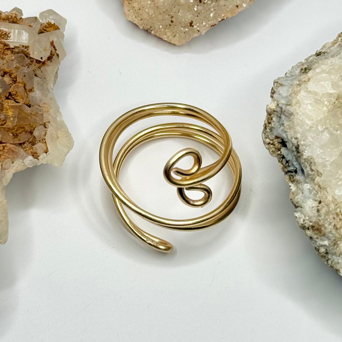 Gold Swirl Wrap Ring