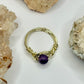 Gold Amethyst Ring