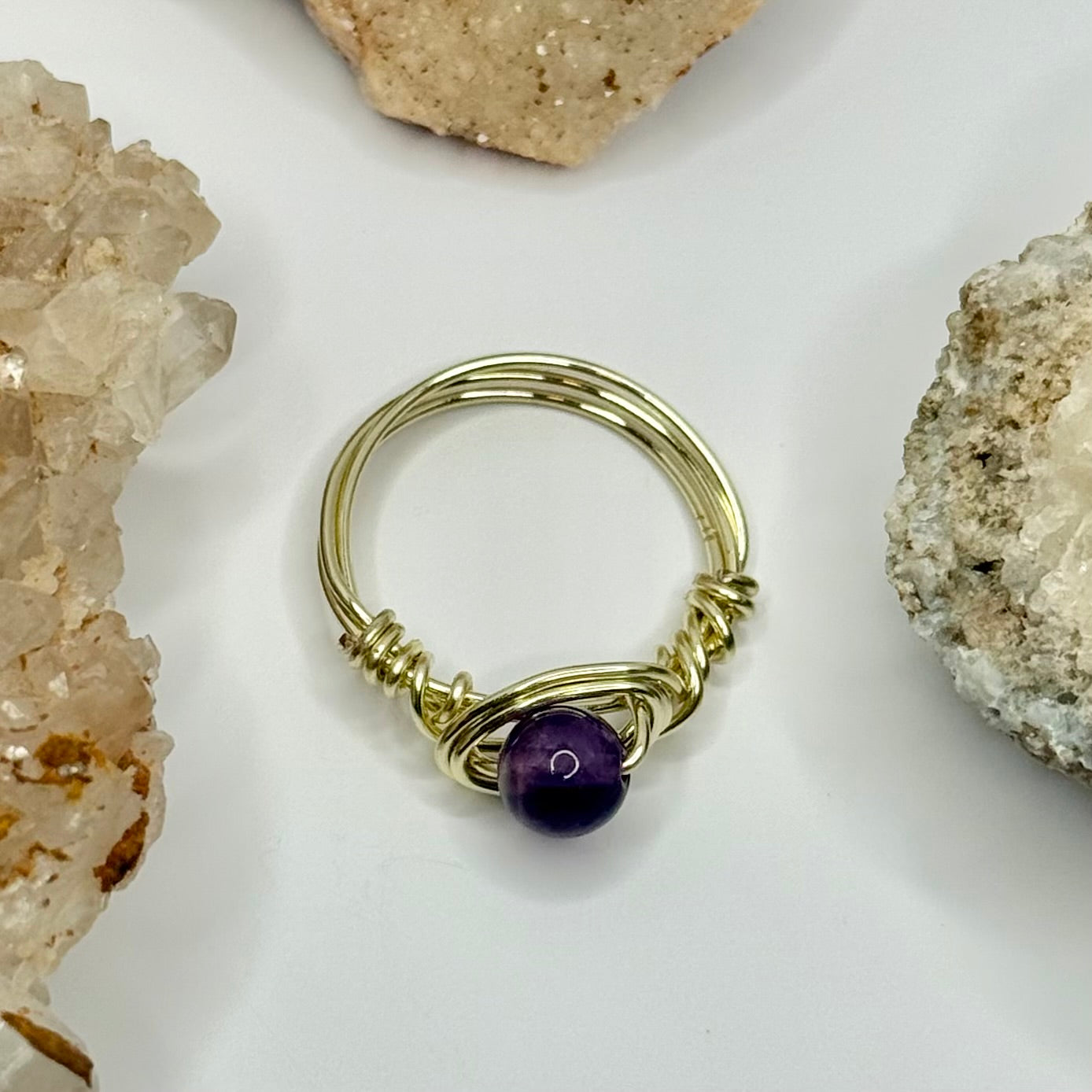 Gold Amethyst Ring