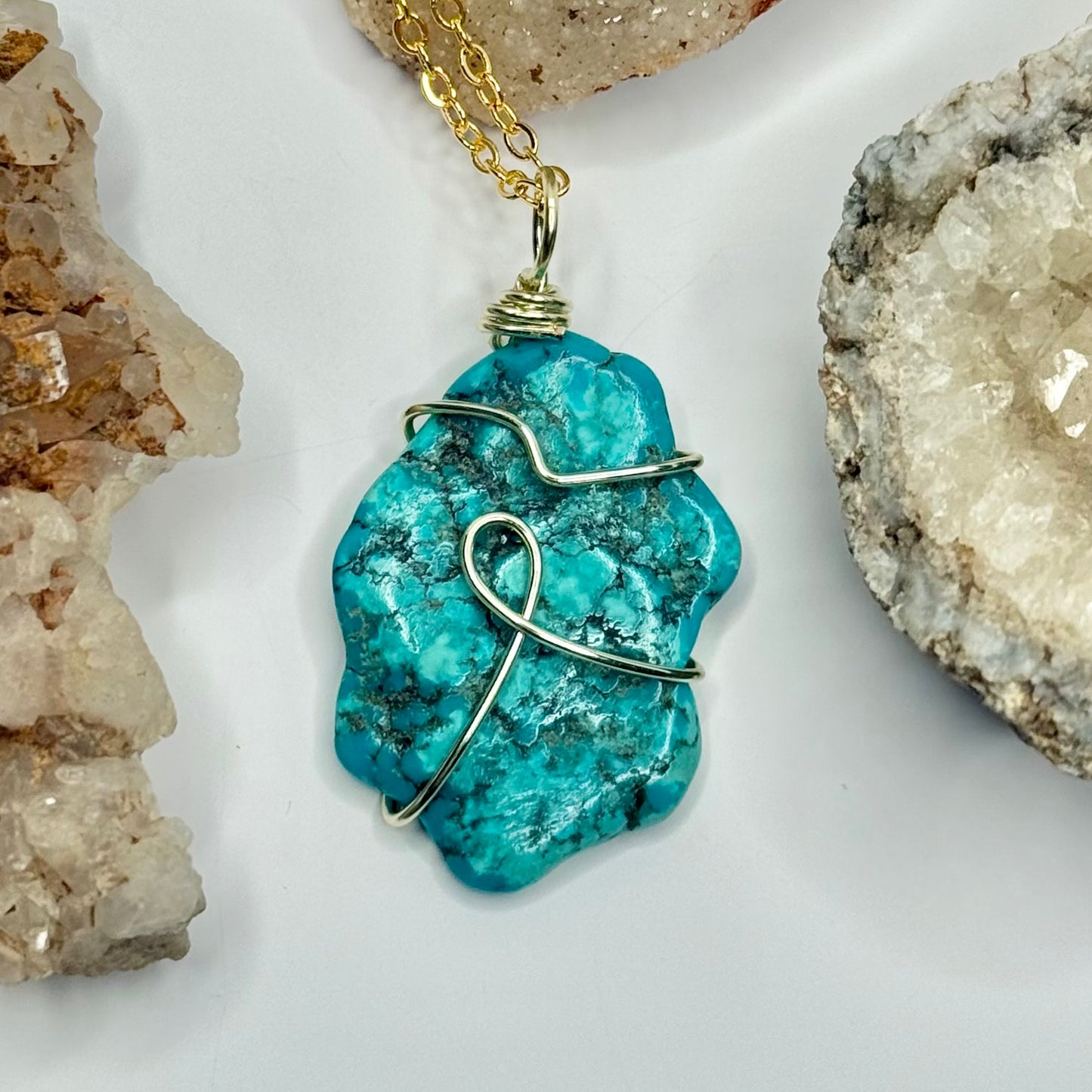Gold Turquoise Necklace
