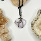 Charcoal Amethyst Heart Necklace