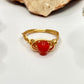 Gold Carnelian Ring