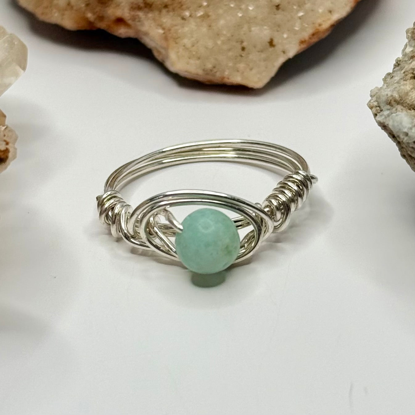Sterling Silver Amazonite Ring