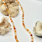 Gold Carnelian Beaded Necklace
