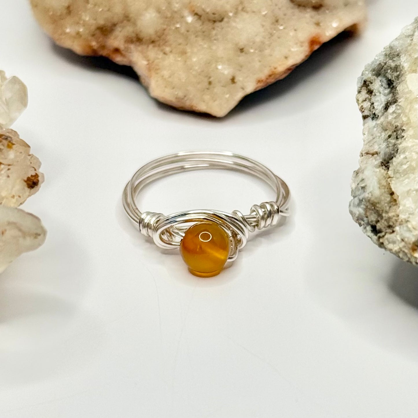 Silver Carnelian Ring
