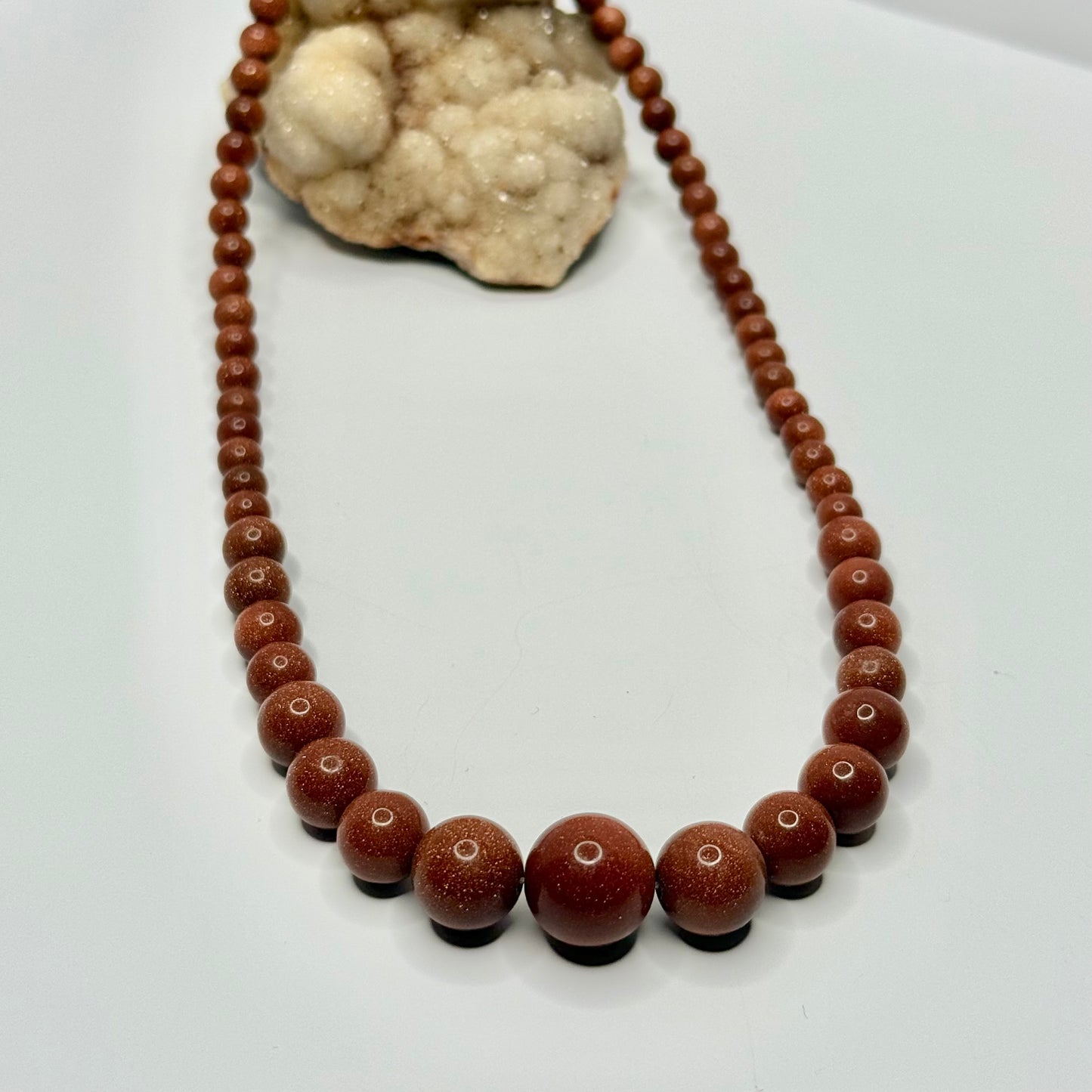 Sunstone Beaded Necklace