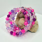 Pink and Purple Beaded Wrap Bracelet