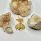 Gold Sand Dollar Charm Toggle Necklace