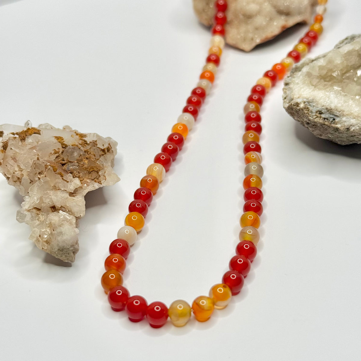 Carnelian Beaded Necklace