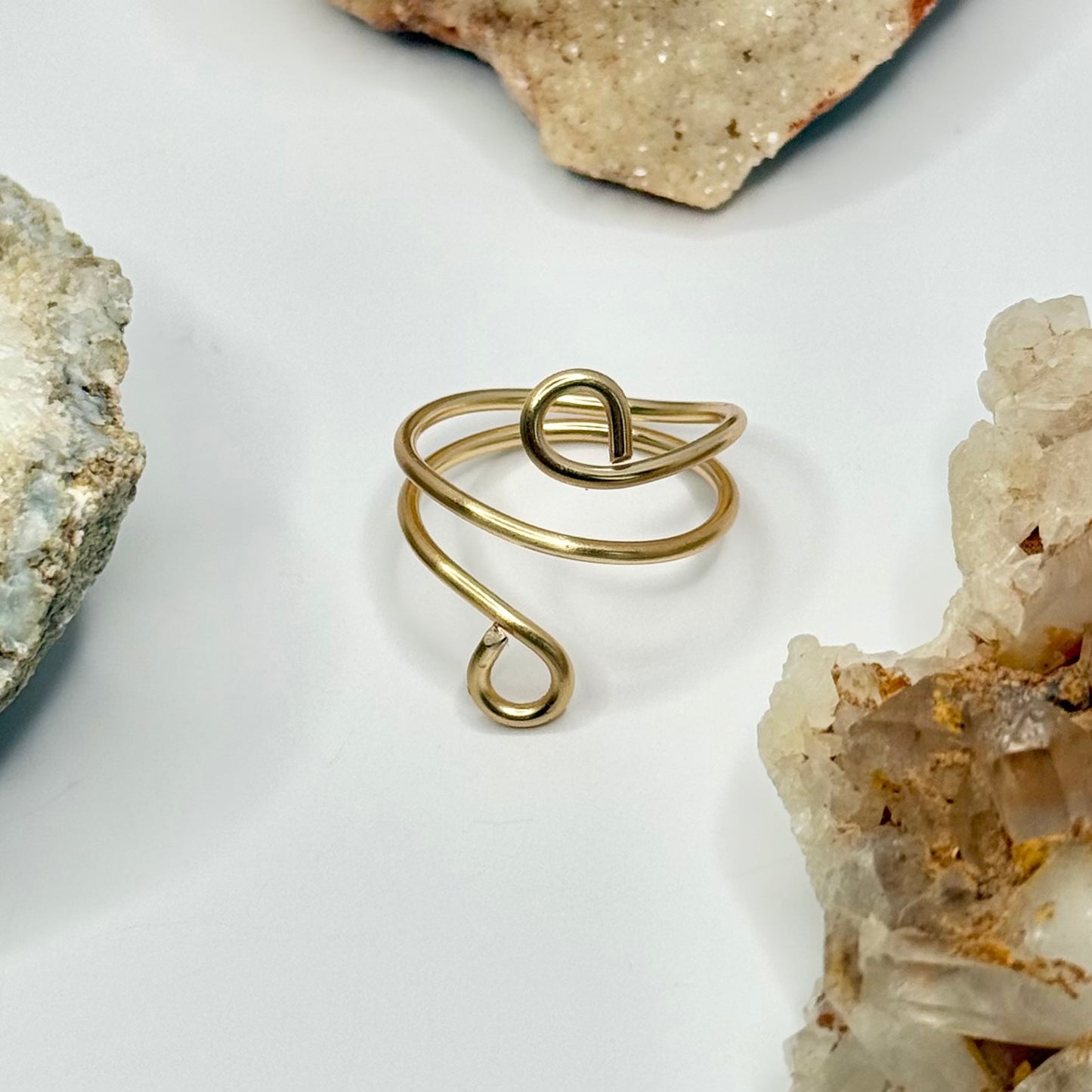 Gold Wrap Bypass Ring