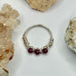 Silver Ruby Zoisite Ring