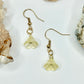 Gold Yellow Flower Earrings