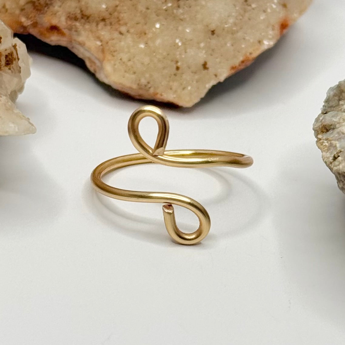Gold Bypass Ring