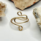 Gold Coil Bypass Ring