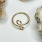 Gold Bypass Ring