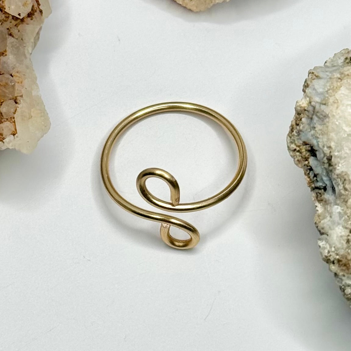 Gold Bypass Ring