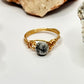 Gold Crazy Lace Agate Ring