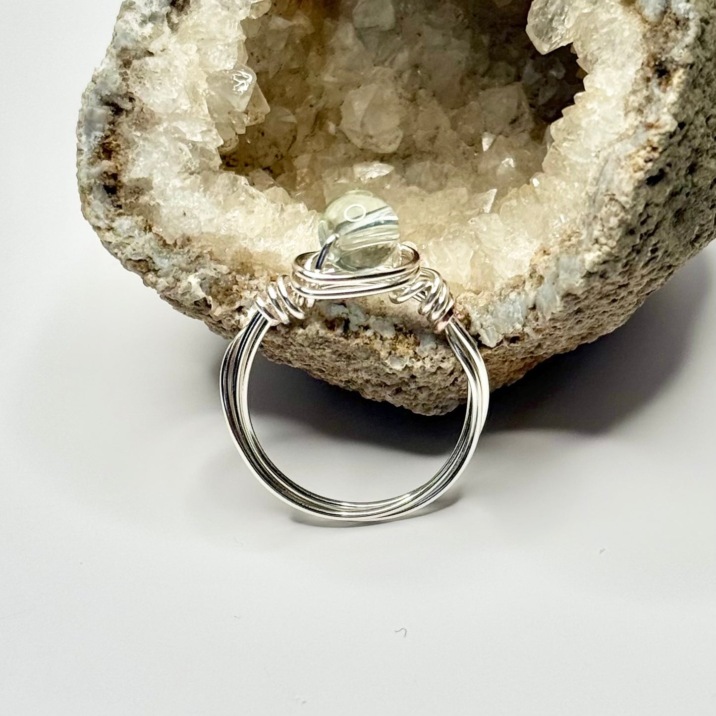 Silver Glass Ring