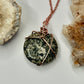 Rose Gold Preseli Bluestone Necklace