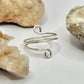 Silver Swirl Bypass Ring