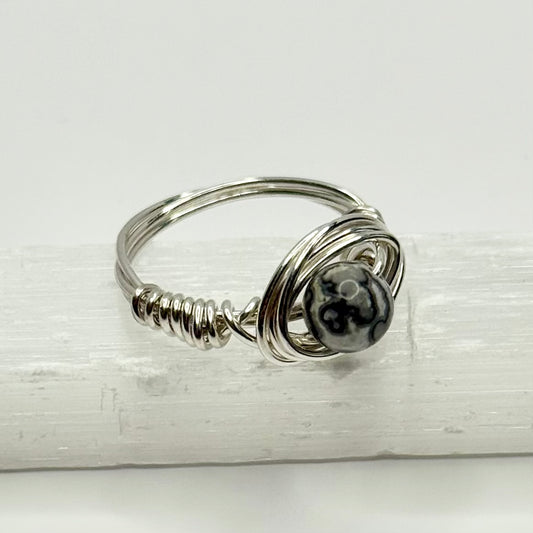 Sterling Silver Crazy Lace Ring