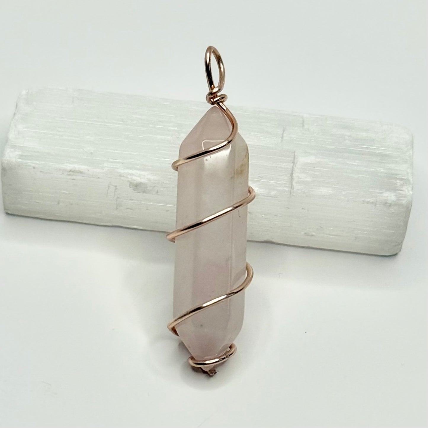 Rose Gold Rose Quartz Necklace