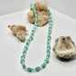 Foe Turquoise and Pearl Beaded Necklace