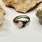 Charcoal Pink Beaded Ring