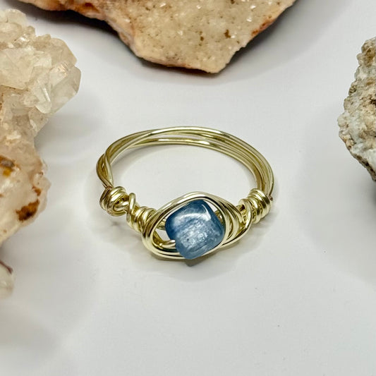 Gold Kyanite Ring