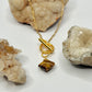 Gold Tigers Eye Toggle Necklace