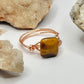 Rose Gold Tigers Eye Ring
