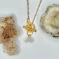 Gold Flower Toggle Necklace