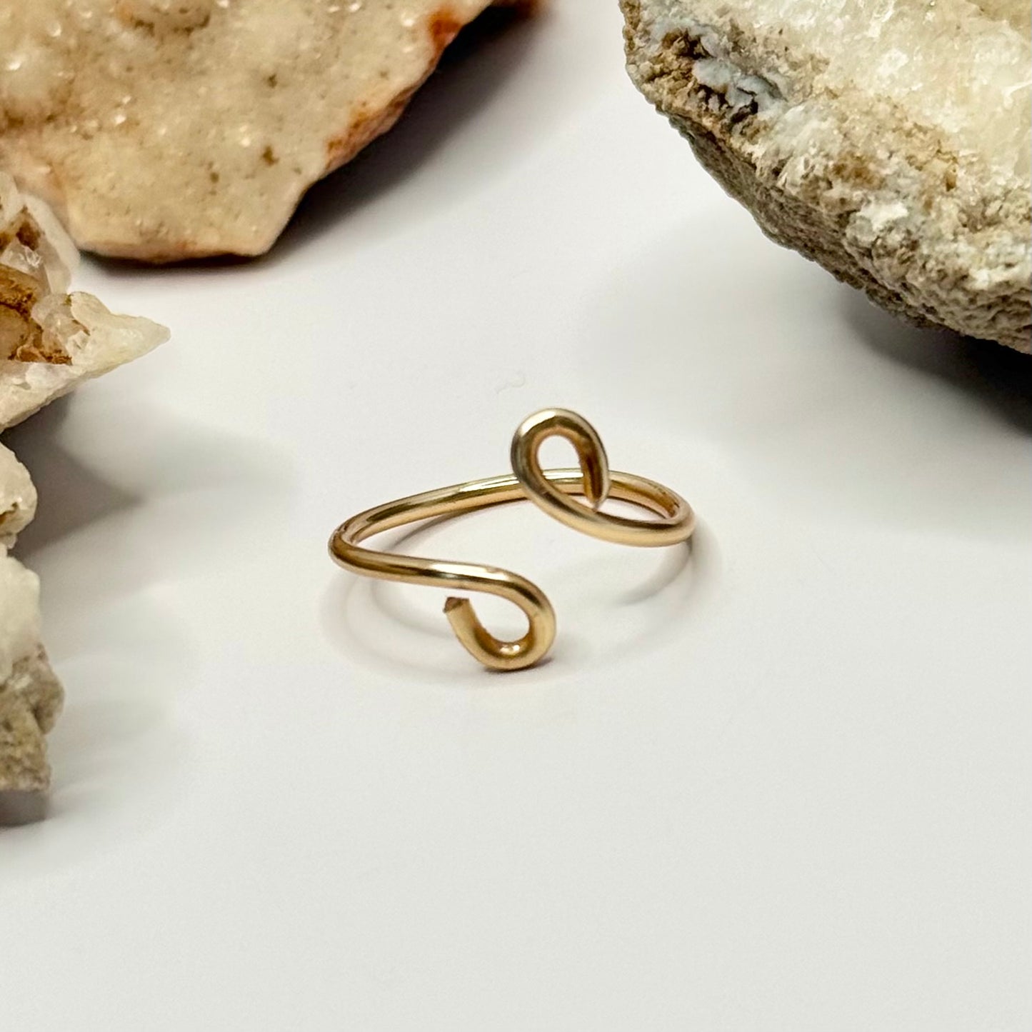 Gold Bypass Ring