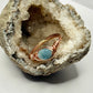 Rose Gold Blue Beryl Ring
