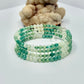 Green Dyed Quartz Wrap Bracelet