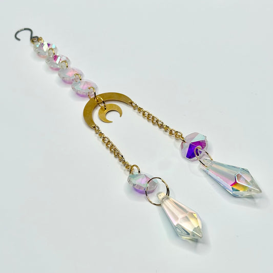 Gold Crescent Suncatcher