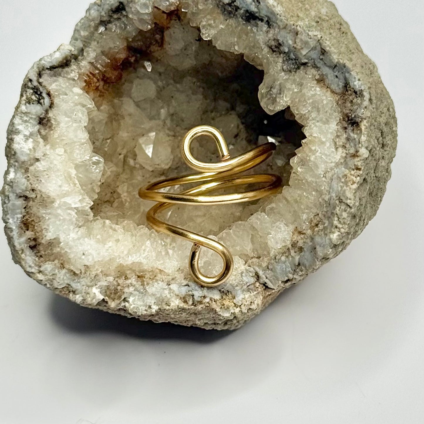 Gold Wrap Bypass Ring