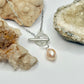 Silver Cultured Pearl Toggle Necklace