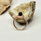Rose Gold Blue Goldstone Ring