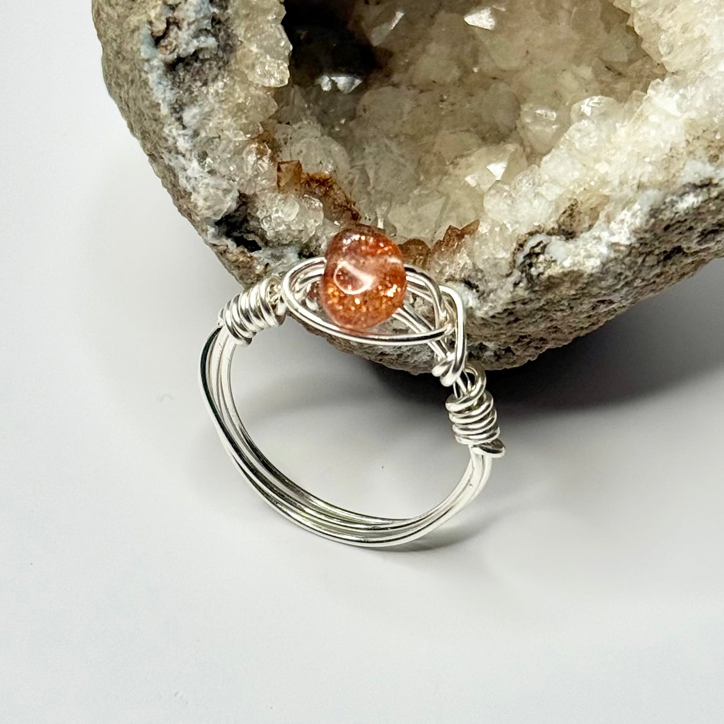 Sterling Silver Sunstone Ring