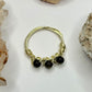 Gold Sheen Obsidian Ring