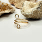 Gold Wrap Bypass Ring