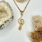 Gold Swirl Carnelian Necklace