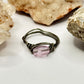 Charcoal Pink Beaded Ring