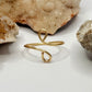 Gold Bypass Ring